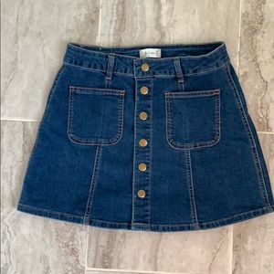 Altar’d State Button Up Skirt sz XS